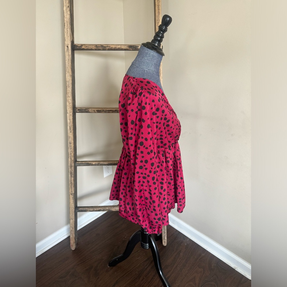 Dalmation print flowy top NWOT - Picture 7 of 9